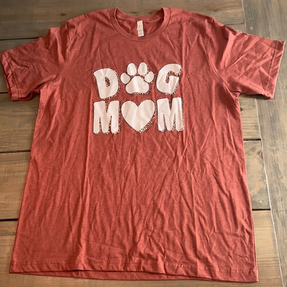 Maroon Dog Mom Shirt